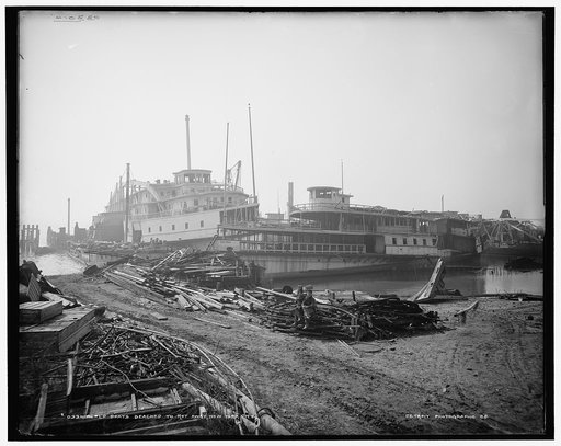 Old boats beached to rot away, New York City