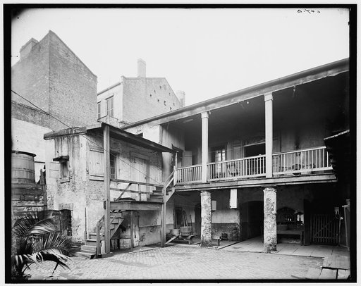 Old Spanish courtyard, New Orleans, Louisiana