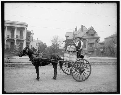 New Orleans milk cart, New Orleans, Louisiana