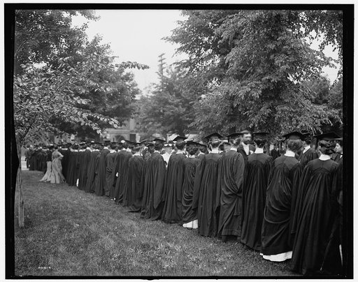 Commencement day, senior parade, University of Michigan