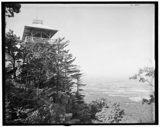 High Rock Observatory, near Pen Mar Park, view looking west, Maryland