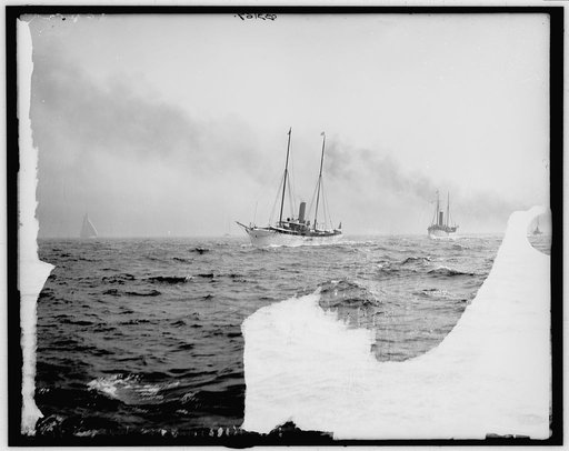 Steam yachts at the America's Cup