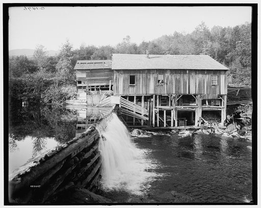 Keene Valley, old mill on the Ausable, Adirondack Mts., N.Y.