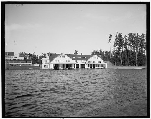 Lower St. Regis Lake, Paul Smith's Hotel, the casino, Adirondack Mts., N.Y.