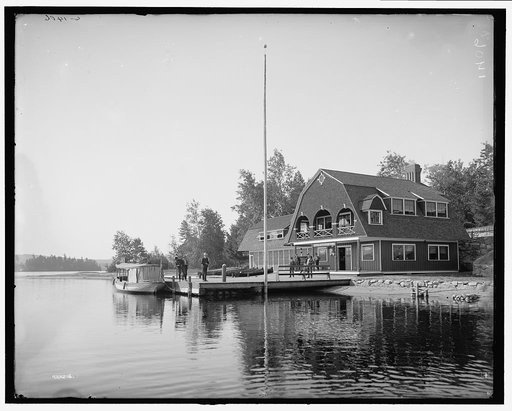 Raquette Lake, casino at the Antlers, Adirondack Mts., N.Y.
