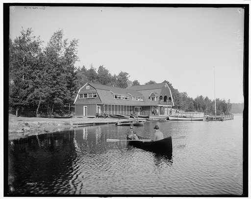 Raquette Lake, casino at the Antlers, Adirondack Mts., N.Y.