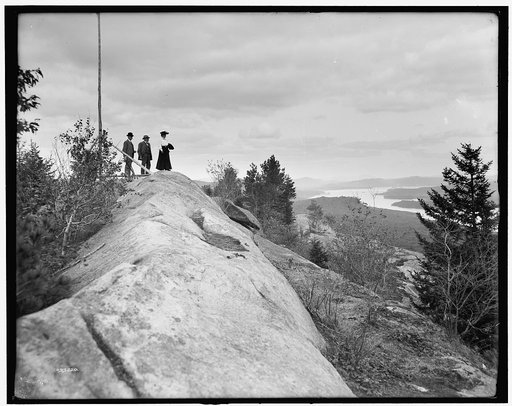 Fulton Chain, looking east from Bald Mountain, Adirondack Mts., N.Y.