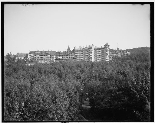 Lake Mohonk [Mountain] House from the west, Lake Mohonk, N.Y.