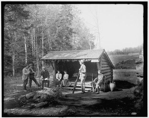 An Open camp in the Adirondacks, New York