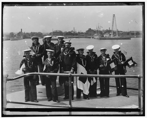 U.S.S. Brooklyn, signal party