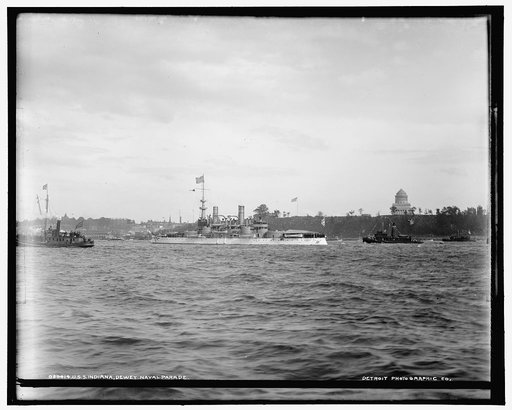 U.S.S. Indiana, Dewey Naval Parade