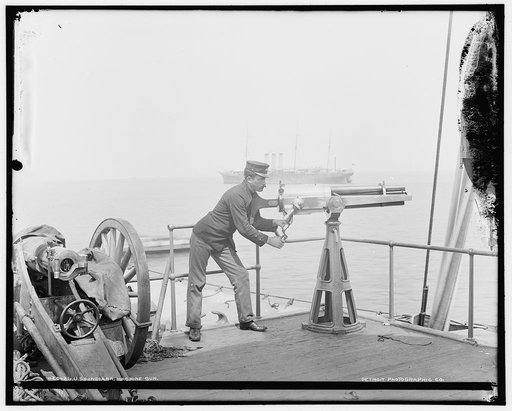 U.S.S. Indiana, machine guns