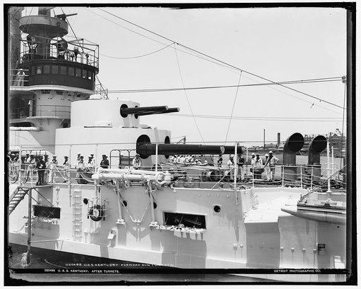 U.S.S. Kentucky, after turrets