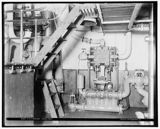 U.S.S. Kentucky, engine room
