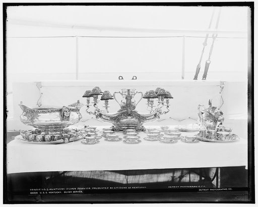 U.S.S. Kentucky, silver service presented by citizens of Kentucky