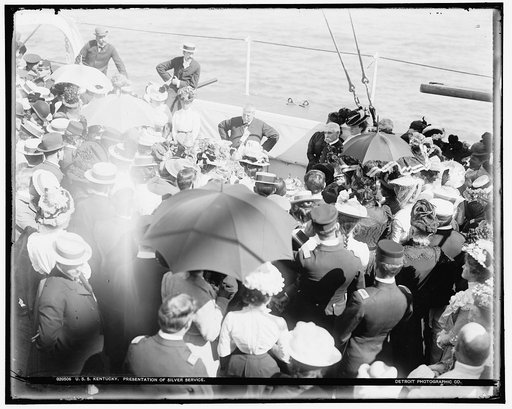 U.S.S. Kentucky, presentation of silver service