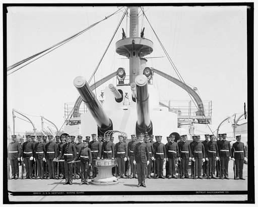 U.S.S. Kentucky, Marine guard