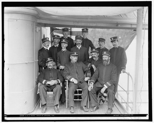 U.S.S. Maine, group of officers