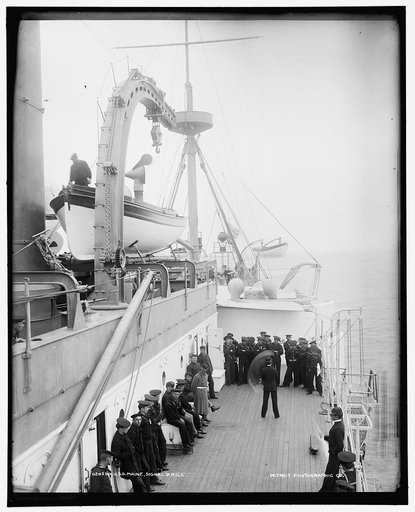 U.S.S. Maine, signal drill