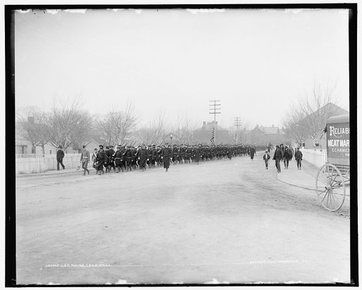 U.S.S. Maine, land drill