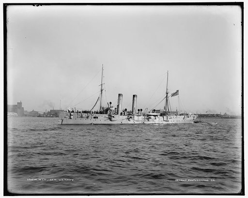 A cruiser, U.S. Navy
