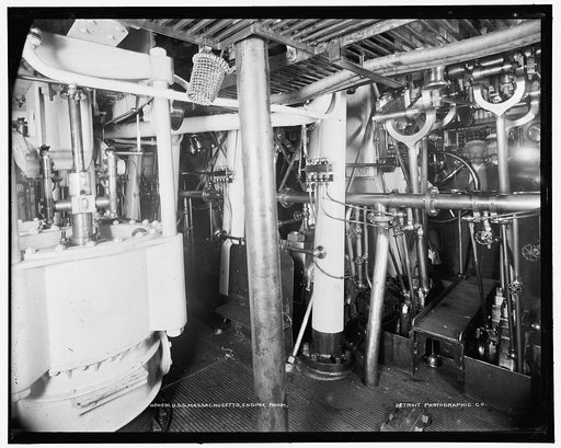 U.S.S. Massachusetts, engine room