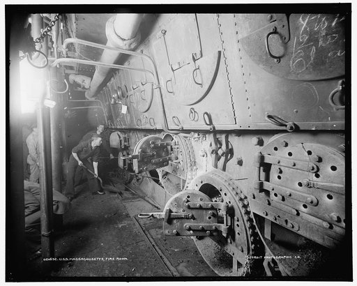 U.S.S. Massachusetts, fire room