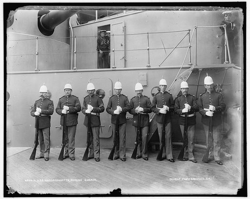 U.S.S. Massachusetts, marine guard