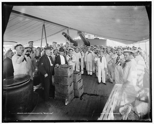 U.S.S. Massachusetts, beer line