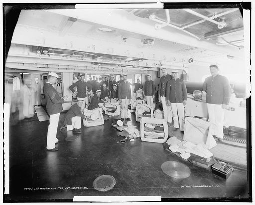 U.S.S. Massachusetts, kit inspection