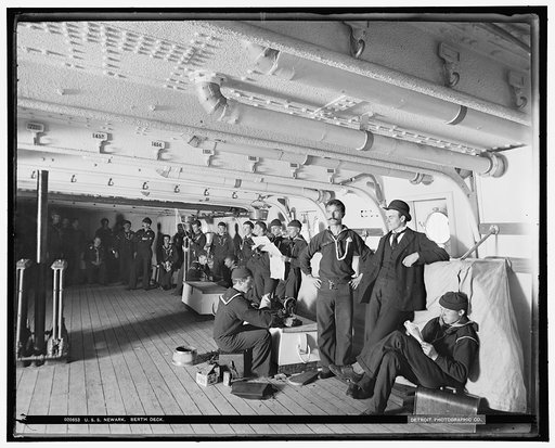 U.S.S. Newark, berth deck