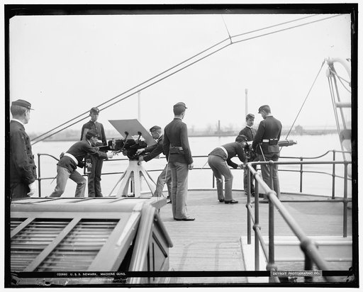 U.S.S. Newark, machine guns
