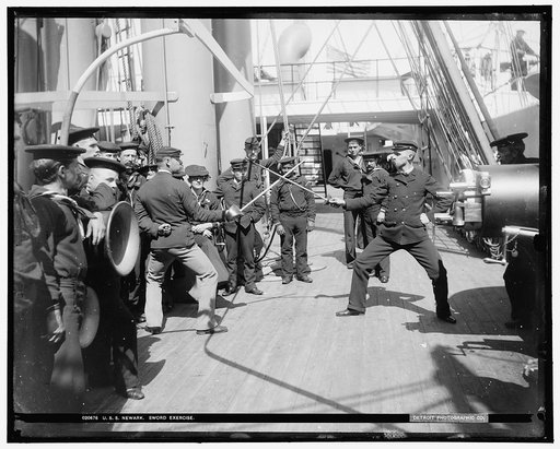 U.S.S. Newark, sword exercise