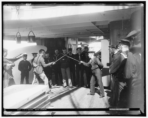 U.S.S. Newark, sword exercise