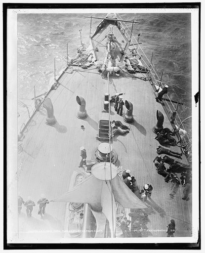 U.S.S. New York, forecastl [i.e. forecastle] deck from aloft