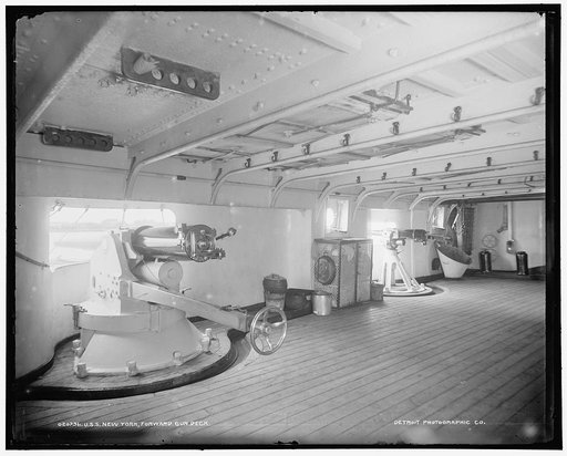 U.S.S. New York, forward gun deck