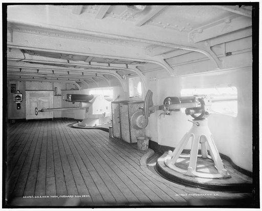 U.S.S. New York, forward gun deck