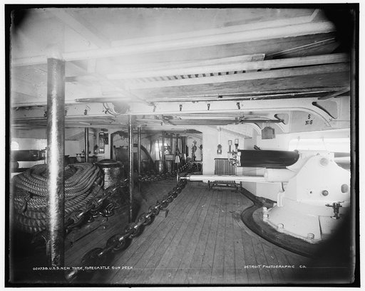 U.S.S. New York, forecastle gun deck