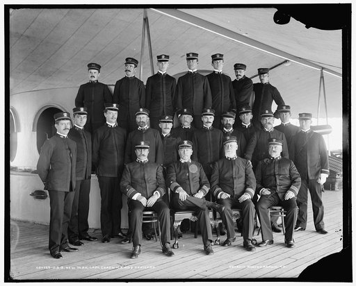 U.S.S. New York, Capt. Chadwick and officers