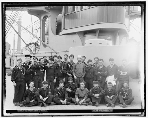 U.S.S. Indiana, group of seamen