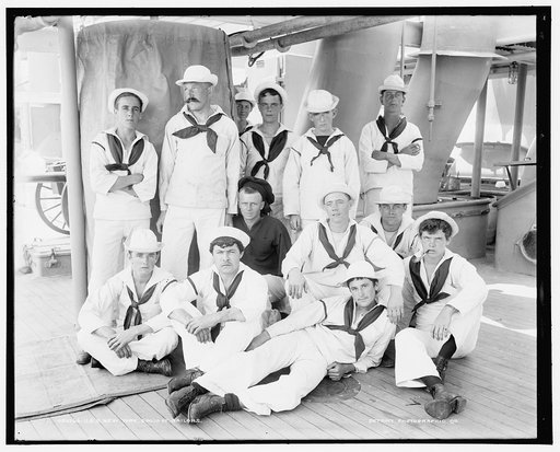 U.S.S. New York, group of sailors