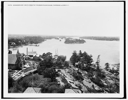 Alexandria Bay south from the Thousand Island House, Thousand Islands, N.Y.