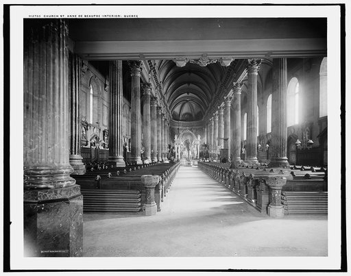Church of St. Anne de Beaupre (interior), Quebec