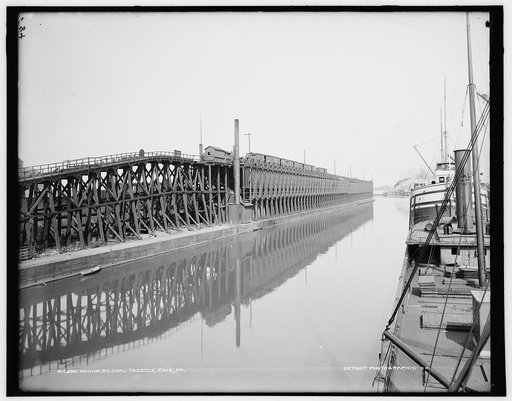 Penna. Ry. [Pennsylvania Railroad], coal trestle, Erie, Pa.