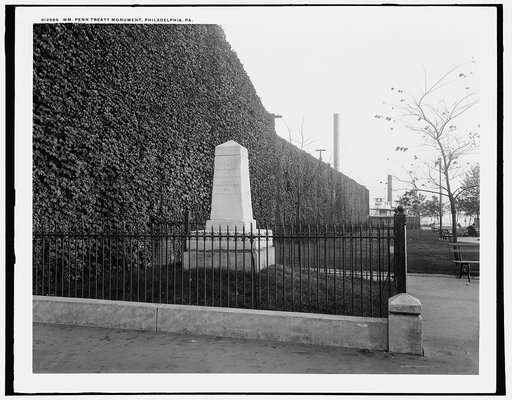 Wm. [William] Penn Treaty Monument, Philadelphia, Pa.