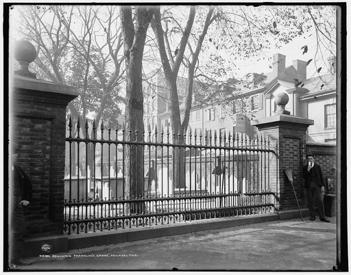 Benjamin Franklin's grave [Christ Church Burial Ground], Philadelphia