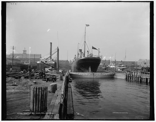 Cramp's dry dock, Philadelphia