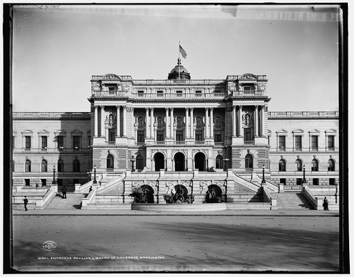 Entrance pavilion, Library of Congress, Washington