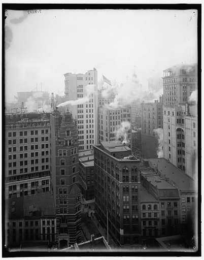 Cluster of skyscrapers, New York, New York