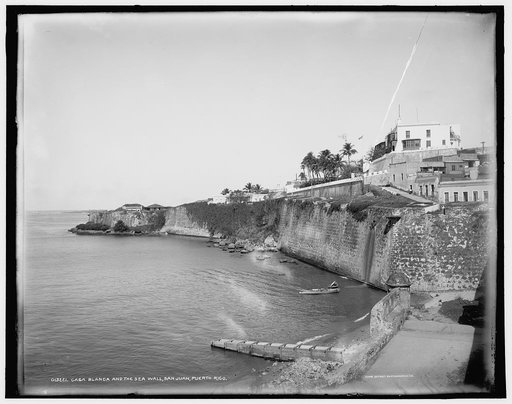 Casa Blanca and the sea wall, San Juan, Puerto Rico